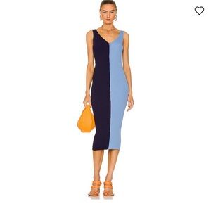 [NWOT] Staud Dana Midi Dress in Blue